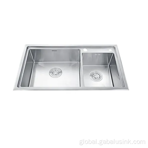 Small Double Sink Kitchen Water saving SUS 304 Two Bowls Kitchen Sink Factory